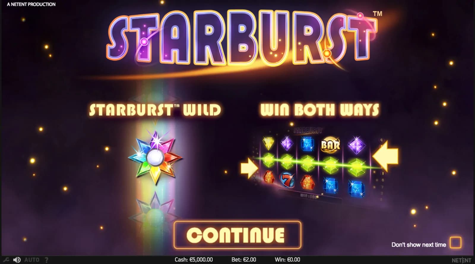 Starburst — обзор слота и бесплатная демо игра